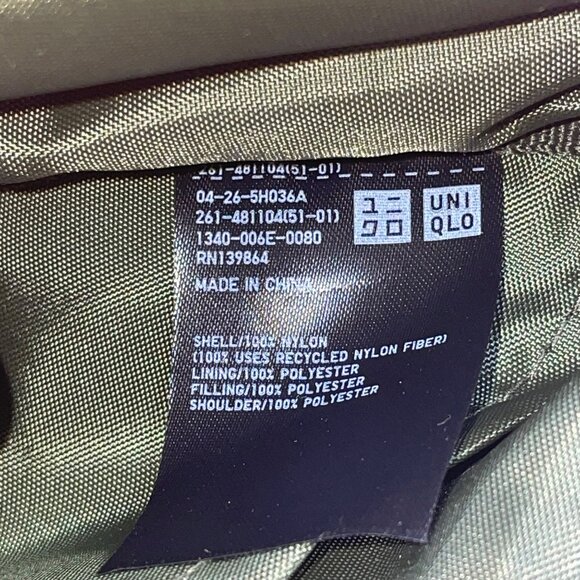 Uniqlo Unisex Olive Mesh Adjustable Strap Everyday Storage Shoulder Bag 2pcs Set - Picture 15 of 16